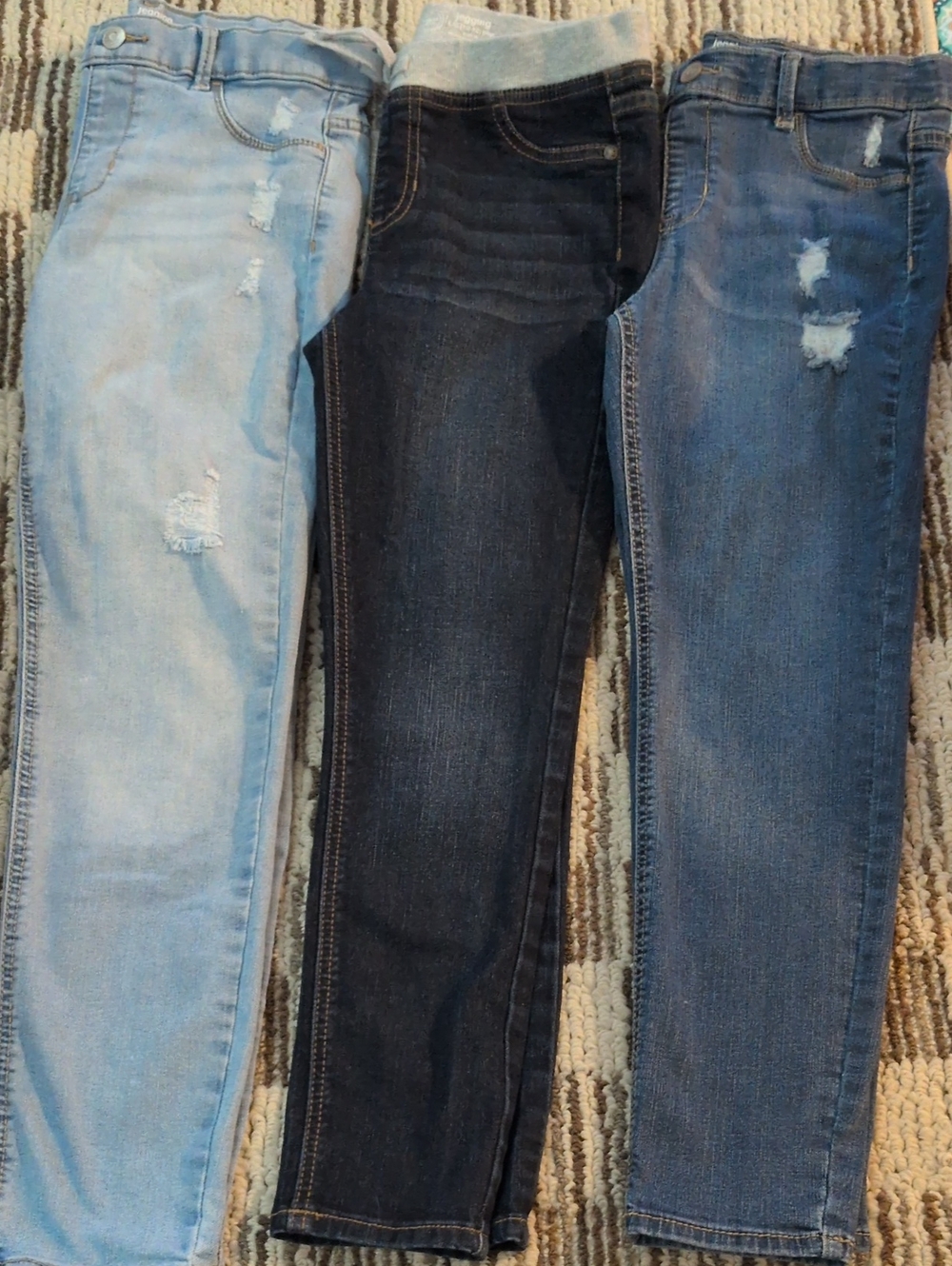 wonder nation Trio Denim Jeggings - Light Blue, Dark Blue, Medium Blue